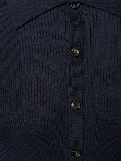 RIBBED PANEL POLO SHIRT