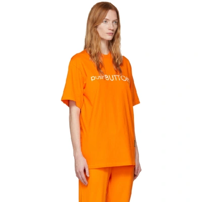 Shop Pushbutton Orange Logo T-shirt