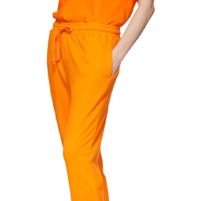 Shop Pushbutton Orange Logo Lounge Pants