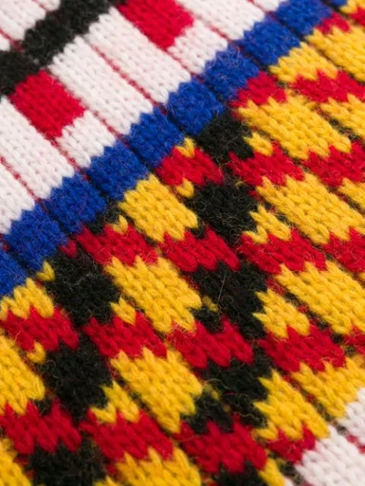 Shop Kenzo Peruvian Fair Isle Knitted Sweater In Neutrals