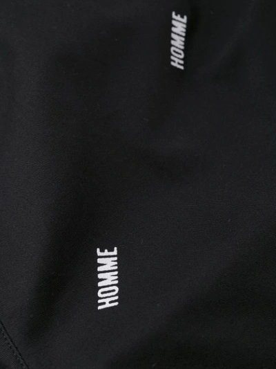 Shop Not Guilty Homme Monogram Print Shorts In Black