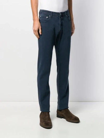 Shop Jacob Cohen Straight-leg Denim Jeans In Blue