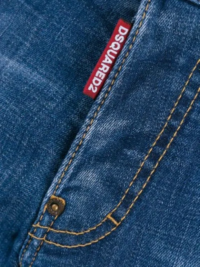 Shop Dsquared2 Distressed Slim-fit Jeans In Blue