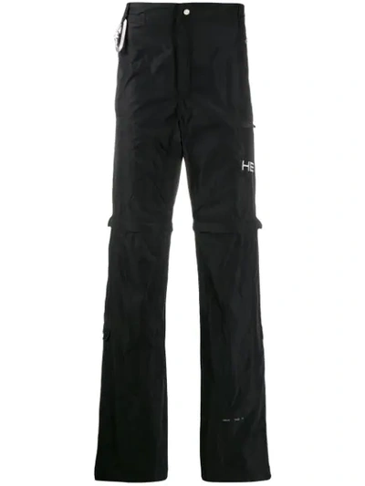 ZIPPED KNEES DETAIL TROUSERS