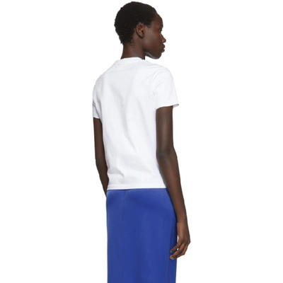 Shop Helmut Lang White Femme Belt T-shirt In Chalk Wht