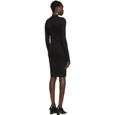 Shop Helmut Lang Black Double Layer Dress