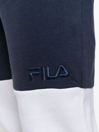 Shop Fila Colour Blocked Track Pants In Blue