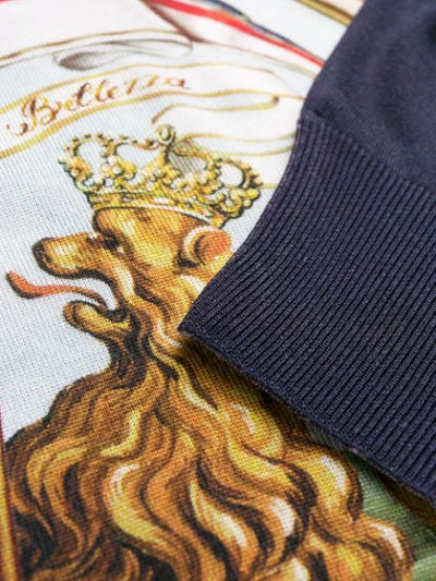 Shop Dolce & Gabbana Dg King Knitted Sweater In Blue