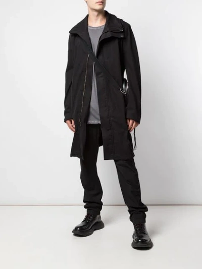 Shop Army Of Me Oversized Long Coat In Black