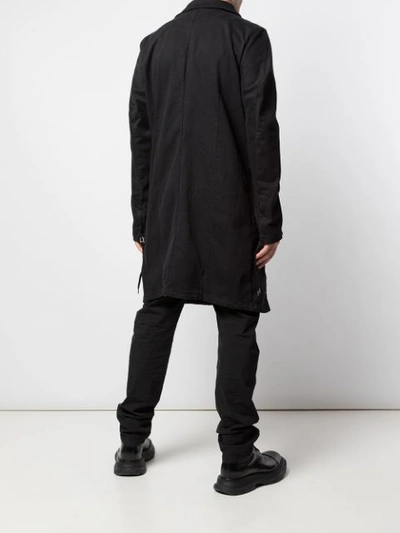 Shop Army Of Me Oversized Long Coat In Black
