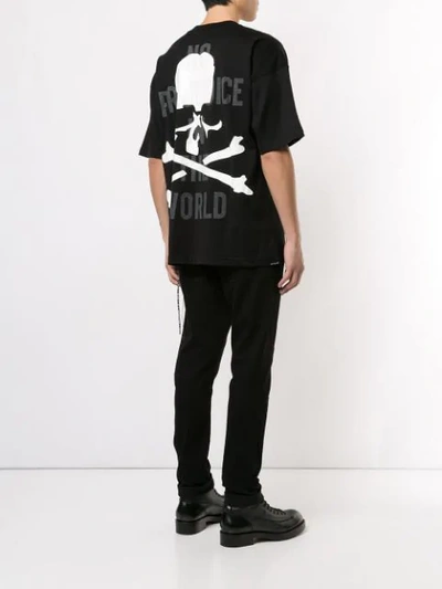 Shop Mastermind Japan Logo Skull Print T-shirt In Black