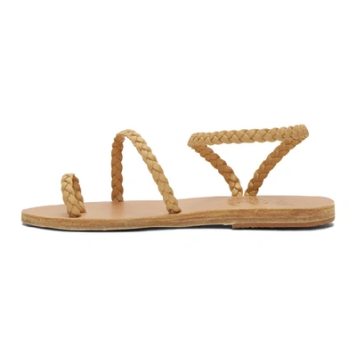 Shop Ancient Greek Sandals Beige Eleftheria Sandals In Natural
