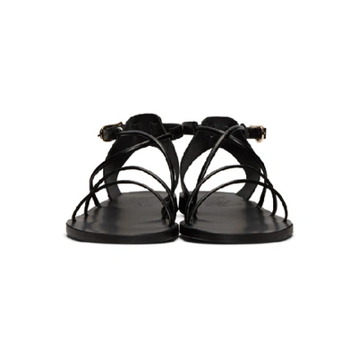 Shop Ancient Greek Sandals Black Meloivia Sandals