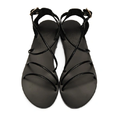 Shop Ancient Greek Sandals Black Meloivia Sandals