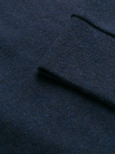 Shop Polo Ralph Lauren Zipped High-neck Jumper In Blue
