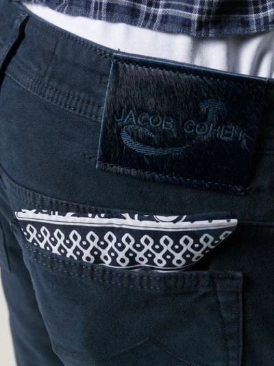 Shop Jacob Cohen Slim-fit Trousers In Blue