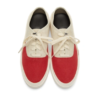 Shop Fear Of God Grey And Red 101 Backless Sneakers In 106