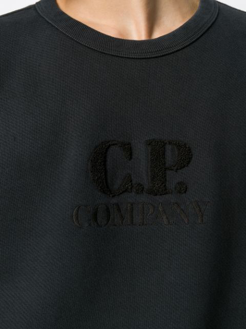 C.p. Company Sweatshirt Diagonal Raised Fleece Sweatshirt Deep Blue In  Black | ModeSens