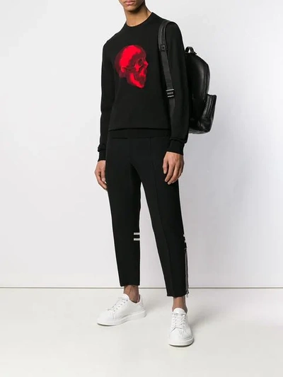 Shop Alexander Mcqueen Skull Jumper - Black