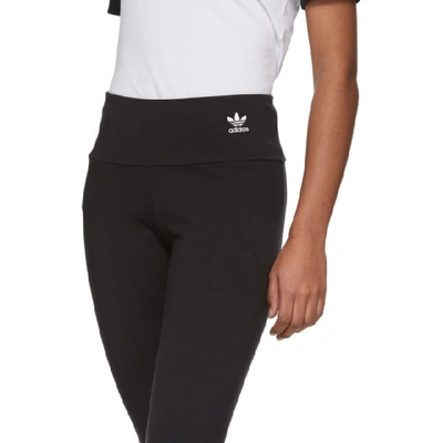 Shop Adidas Originals Black Lrg Logo Tight Leggings