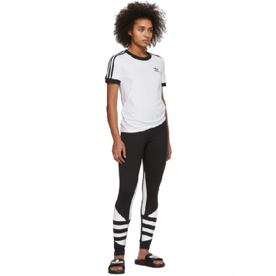 Shop Adidas Originals Black Lrg Logo Tight Leggings