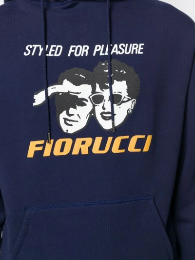 Shop Fiorucci Styled For Pleasure Hoodie In Blue