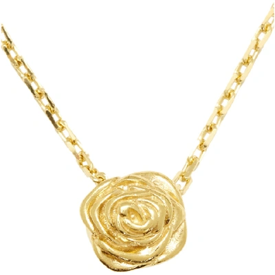 Shop Alan Crocetti Gold Rose Necklace