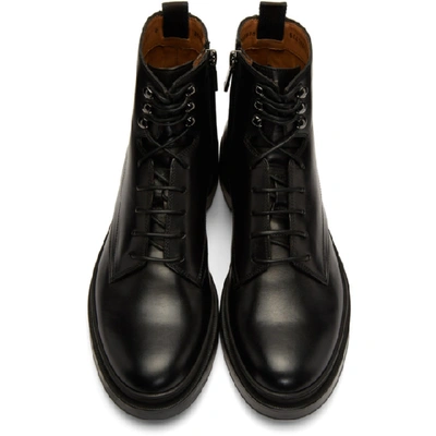 Hugo Boss Boss Black Leather Montreal Halb Boots In 001black | ModeSens