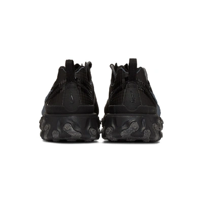 Shop Nike Black React Element 55 Sneakers In 002blackdar
