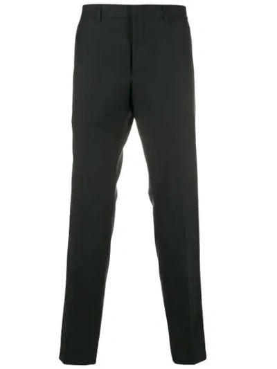 Shop Prada Straight-leg Tailored Trousers In Grey