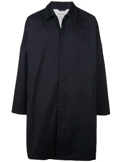 Shop Alex Mill Oversized Trench Coat In Navy
