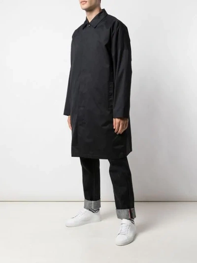 Shop Alex Mill Oversized Trench Coat In Navy