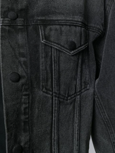 Shop Ami Alexandre Mattiussi Boxy Fit Denim Jacket In Black