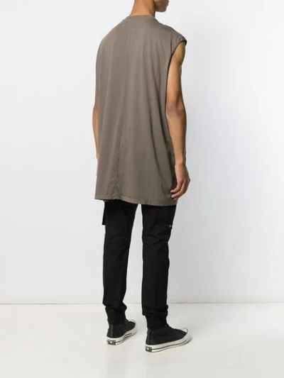 Shop Rick Owens Drkshdw Oversized Mid-length Vest Top In Grey