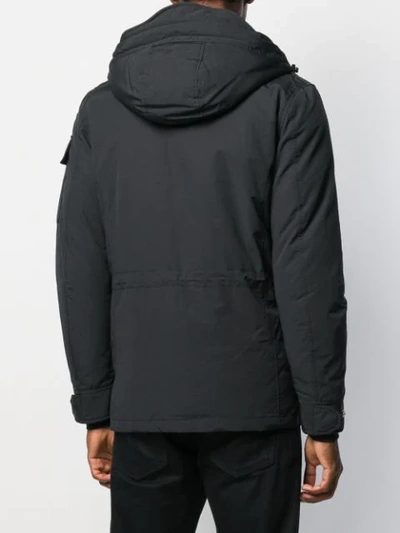 Shop Schott Hooded Zip In Black