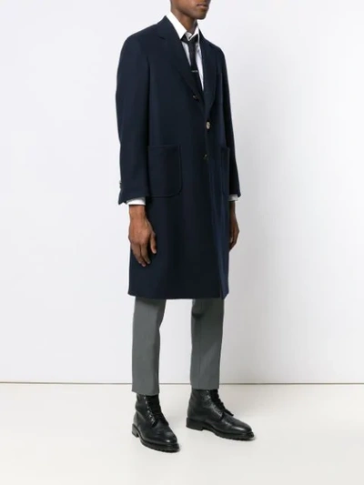 Shop Thom Browne Lace In 415  Navy