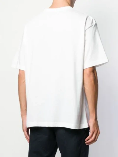 Shop Balenciaga Logo Print T-shirt In White