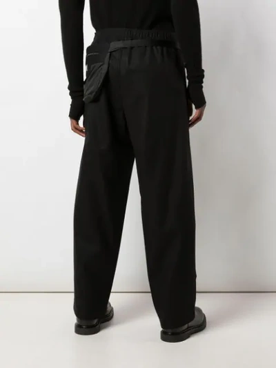 Shop Maison Margiela Bumbag Tailored Trousers In 900