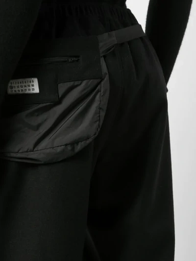 Shop Maison Margiela Bumbag Tailored Trousers In 900