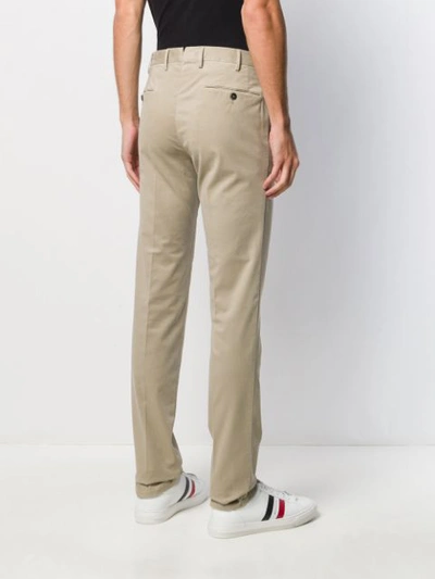 Shop Pt01 Slim-fit Chino Trousers In Neutrals