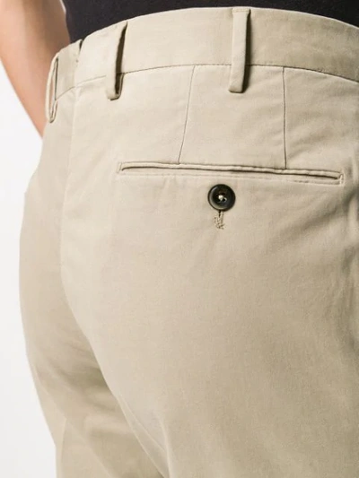 Shop Pt01 Slim-fit Chino Trousers In Neutrals