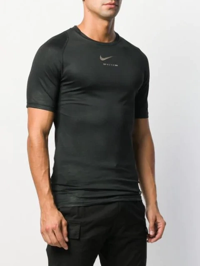 Shop Alyx Nike Swoosh Fitted T-shirt In Black