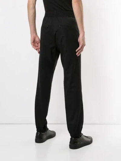 Shop Yoshiokubo Panelled Track Pants In Black