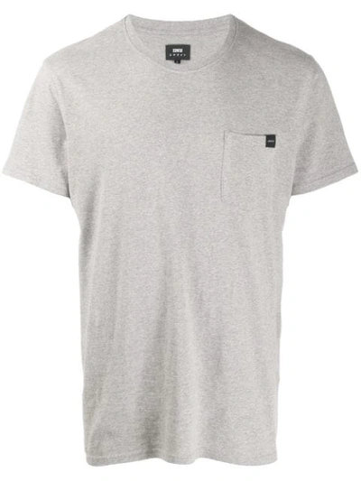 Shop Edwin Short Sleeved Cotton T-shirt In Grey