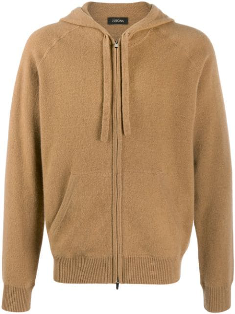 light brown zip up hoodie