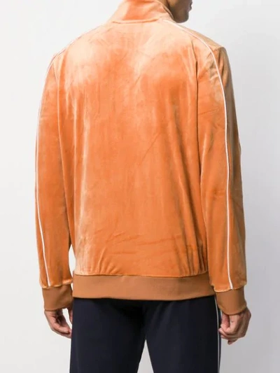 Shop Fila Logo Track Jacket In Orange