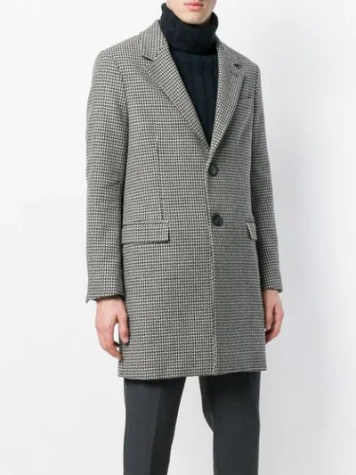 Shop Ami Alexandre Mattiussi Two Buttons Coat In Black