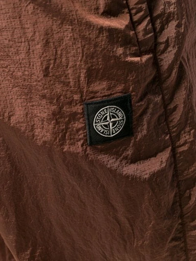 Shop Stone Island Soft Shell Track Pants In Brown
