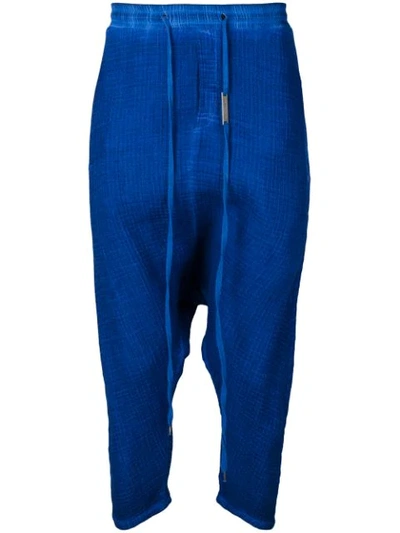Shop Army Of Me Drape Trousers - Blue