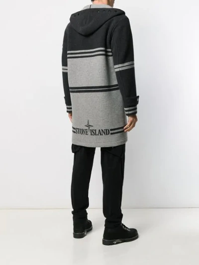 STRIPE PATTERNED KNITTED COAT